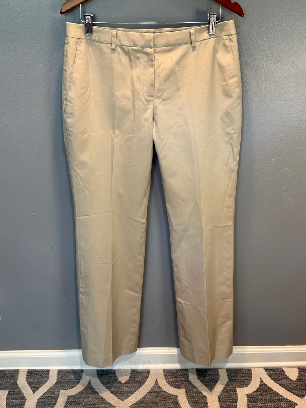 Brooks Brothers Khaki Straight-Leg Chinos in Light Tan Sz 10